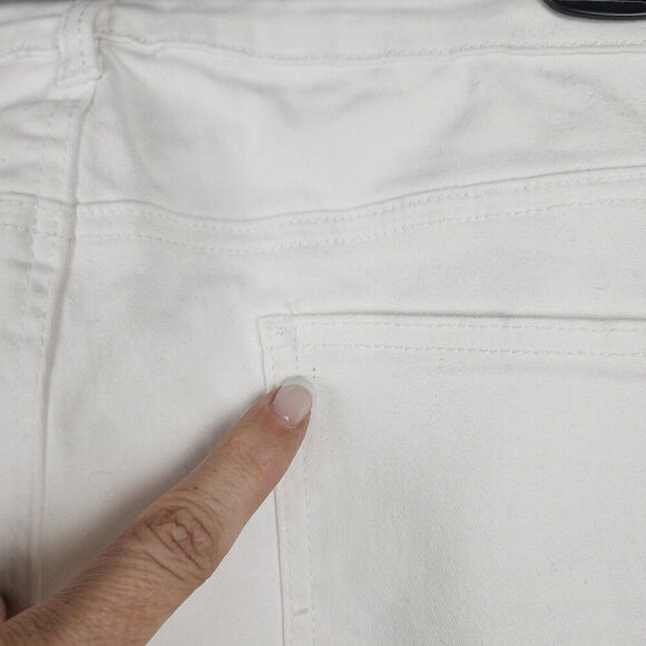 Gazoz White Cotton Straight Leg Pants Size 14 - Picture 8 of 10